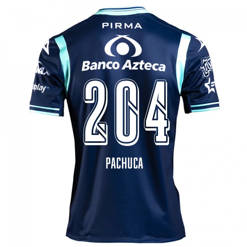 Gyermek Labdarúgás José Pachuca #204 Sötétkék Idegenbeli Jersey 2024/25 Mez Póló Ing