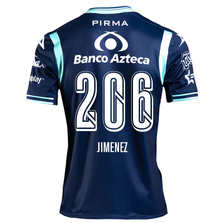 Gyermek Labdarúgás Leonardo Jiménez #206 Sötétkék Idegenbeli Jersey 2024/25 Mez Póló Ing