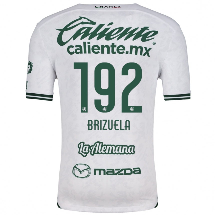 Gyermek Labdarúgás Juan Brizuela #192 Fehér Zöld Idegenbeli Jersey 2024/25 Mez Póló Ing