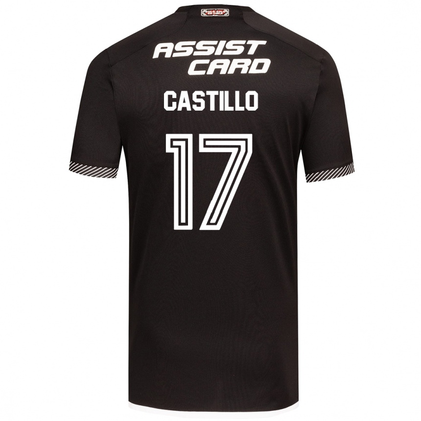 Gyermek Labdarúgás Fabián Castillo #17 Fekete-Fehér Idegenbeli Jersey 2024/25 Mez Póló Ing