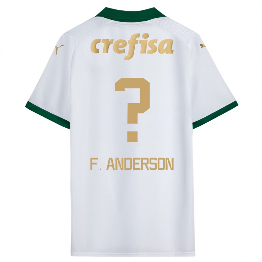 Gyermek Labdarúgás Felipe Anderson #0 Fehér Zöld Idegenbeli Jersey 2024/25 Mez Póló Ing