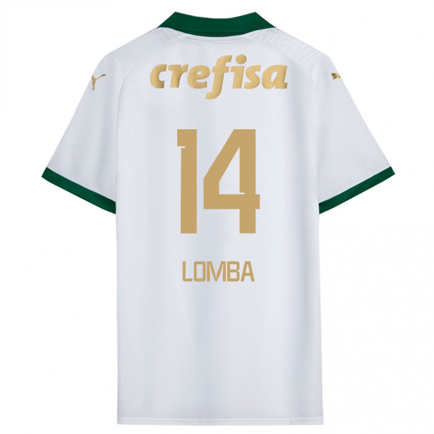 Gyermek Labdarúgás Marcelo Lomba #14 Fehér Zöld Idegenbeli Jersey 2024/25 Mez Póló Ing