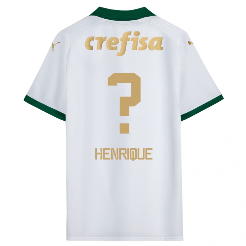 Gyermek Labdarúgás Zé Henrique #0 Fehér Zöld Idegenbeli Jersey 2024/25 Mez Póló Ing