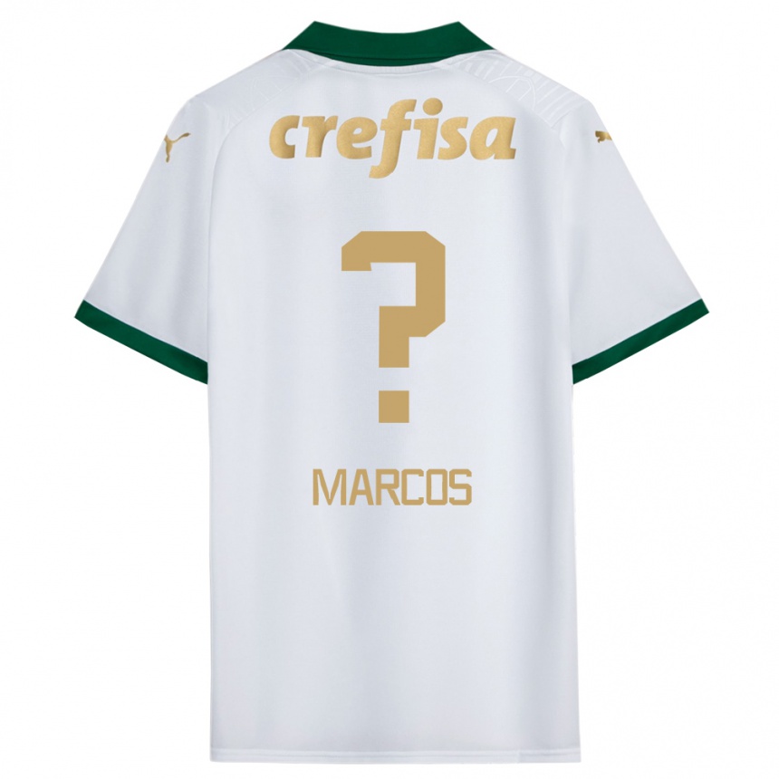 Gyermek Labdarúgás Antônio Marcos #0 Fehér Zöld Idegenbeli Jersey 2024/25 Mez Póló Ing