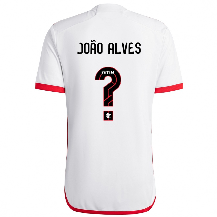 Gyermek Labdarúgás João Alves #0 Fehér Piros Idegenbeli Jersey 2024/25 Mez Póló Ing