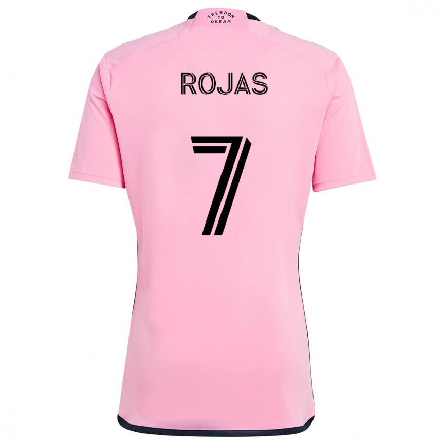 Férfi Labdarúgás Matías Rojas #7 Rózsaszín Hazai Jersey 2024/25 Mez Póló Ing