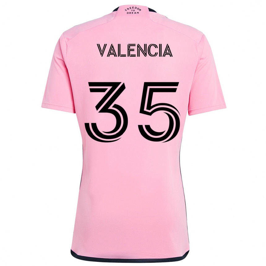 Férfi Labdarúgás Felipe Valencia #35 Rózsaszín Hazai Jersey 2024/25 Mez Póló Ing