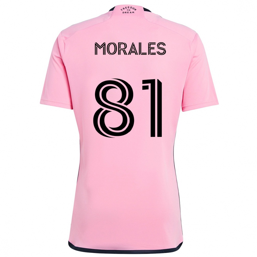 Férfi Labdarúgás Santiago Morales #81 Rózsaszín Hazai Jersey 2024/25 Mez Póló Ing