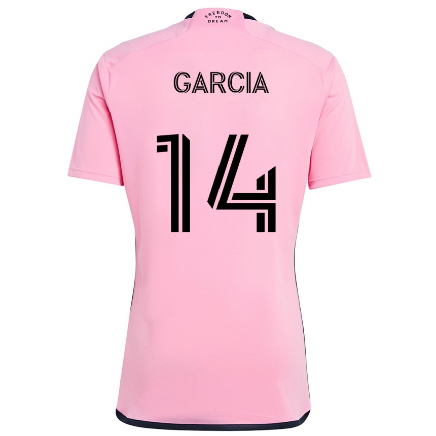 Férfi Labdarúgás Santiago Garcia #14 Rózsaszín Hazai Jersey 2024/25 Mez Póló Ing