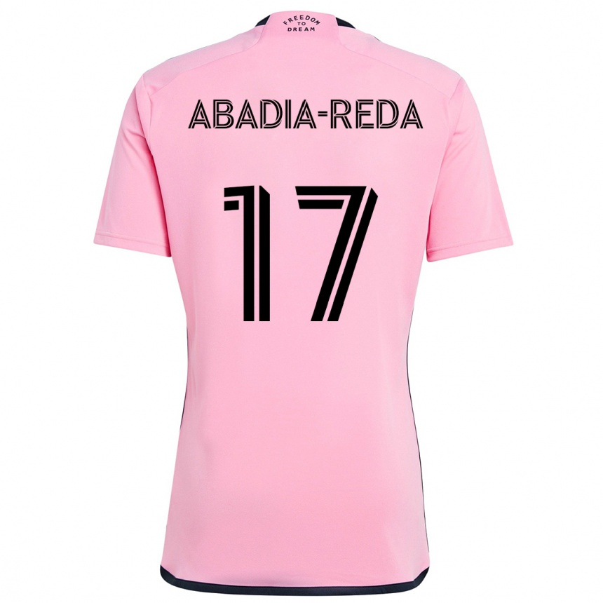 Férfi Labdarúgás Ezequiel Abadia-Reda #17 Rózsaszín Hazai Jersey 2024/25 Mez Póló Ing