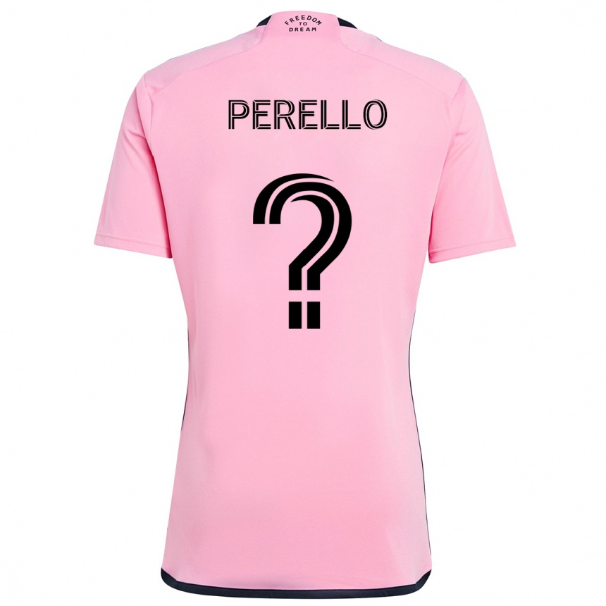 Férfi Labdarúgás Sergio Perello #0 Rózsaszín Hazai Jersey 2024/25 Mez Póló Ing