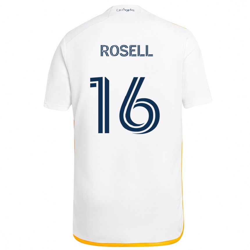 Férfi Labdarúgás Uri Rosell #16 Fehér Sárga Hazai Jersey 2024/25 Mez Póló Ing