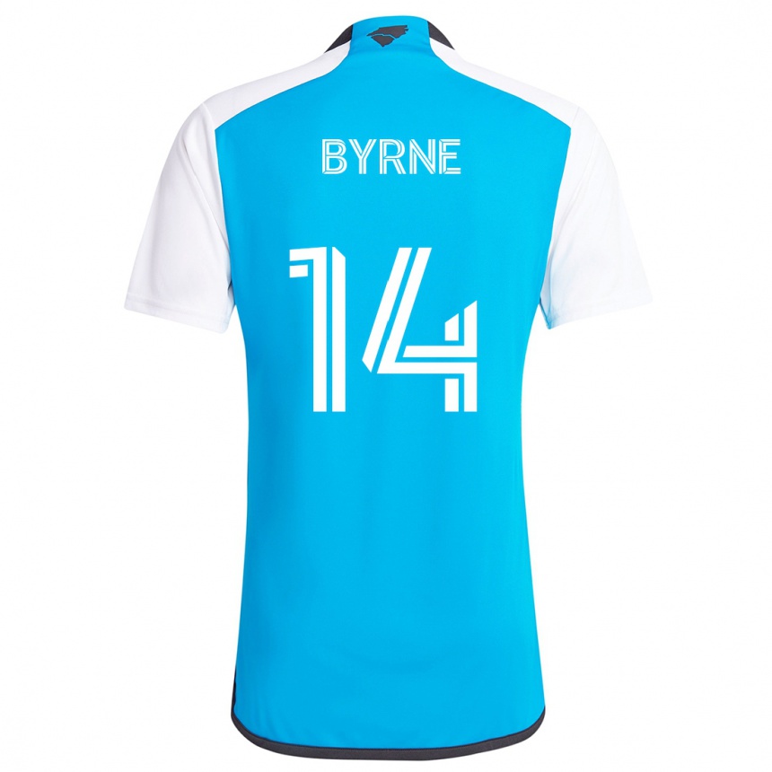 Férfi Labdarúgás Nathan Byrne #14 Kék Fehér Hazai Jersey 2024/25 Mez Póló Ing