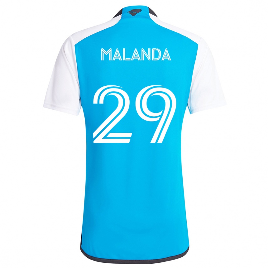 Férfi Labdarúgás Adilson Malanda #29 Kék Fehér Hazai Jersey 2024/25 Mez Póló Ing