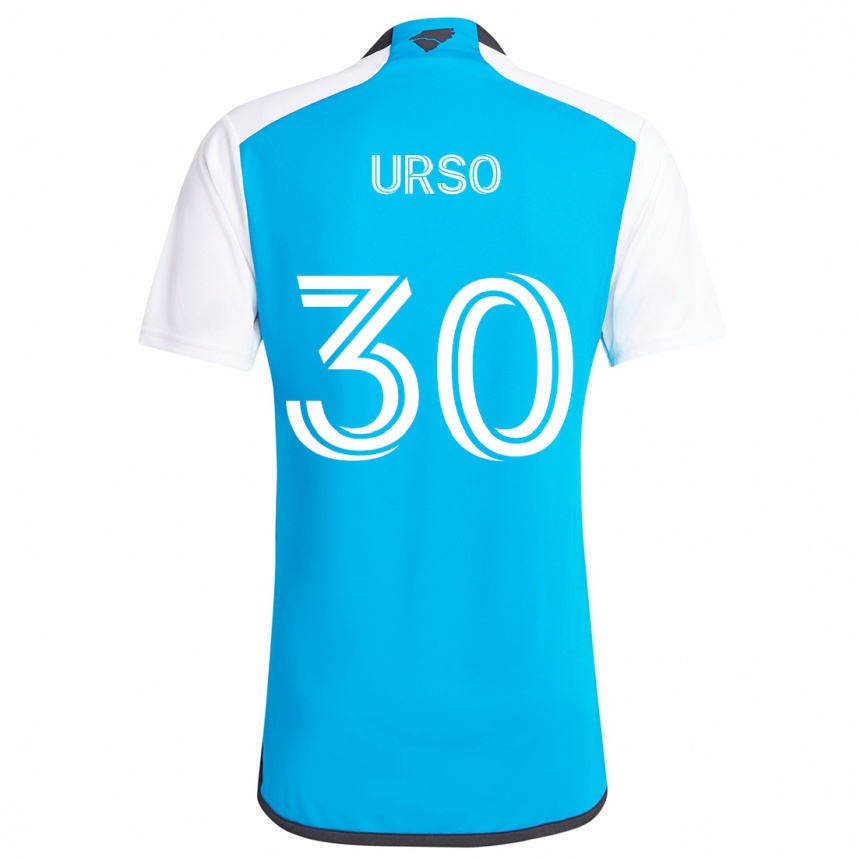 Férfi Labdarúgás Júnior Urso #30 Kék Fehér Hazai Jersey 2024/25 Mez Póló Ing