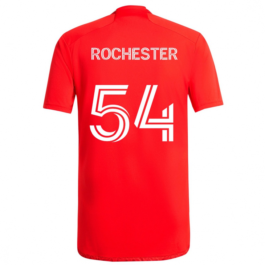 Férfi Labdarúgás Lamonth Rochester #54 Piros Fehér Hazai Jersey 2024/25 Mez Póló Ing