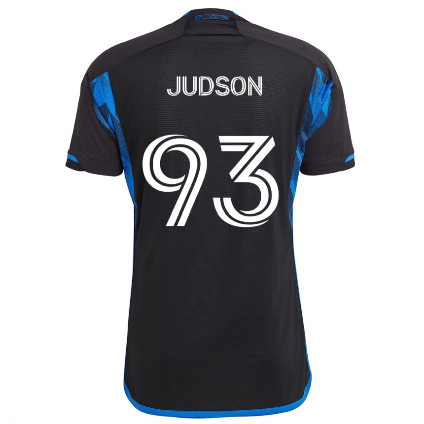 Férfi Labdarúgás Judson #93 Kék Fekete Hazai Jersey 2024/25 Mez Póló Ing