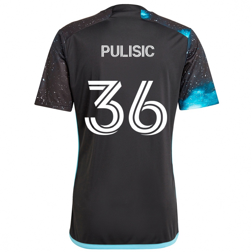 Férfi Labdarúgás Will Pulisic #36 Fekete Kék Hazai Jersey 2024/25 Mez Póló Ing