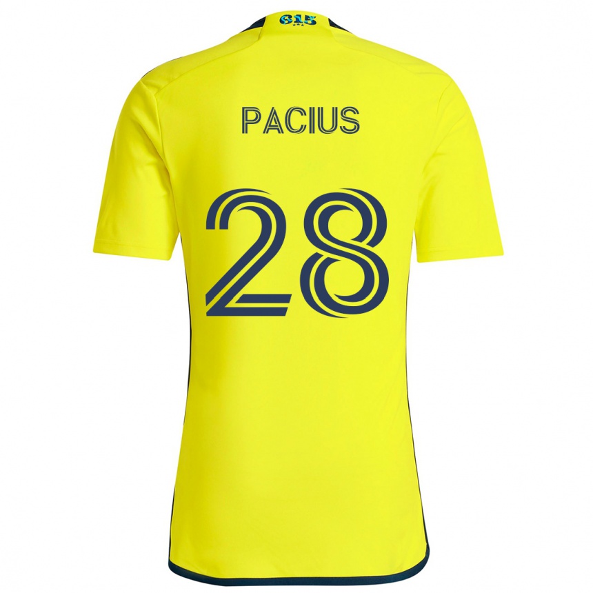 Férfi Labdarúgás Woobens Pacius #28 Sárga Kék Hazai Jersey 2024/25 Mez Póló Ing