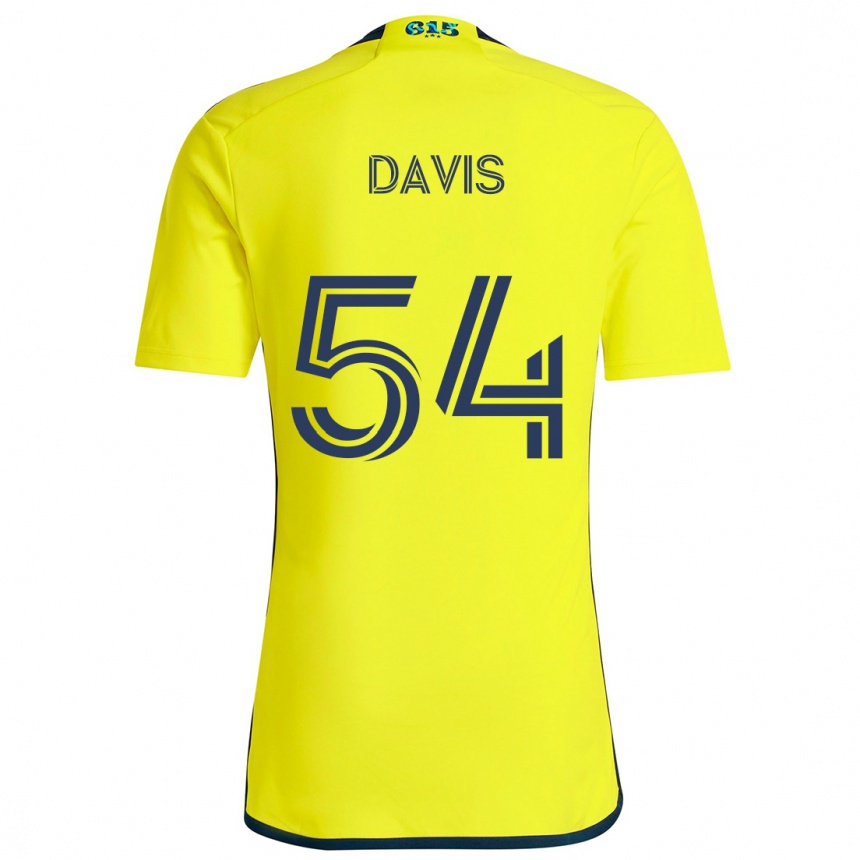 Férfi Labdarúgás Sean Davis #54 Sárga Kék Hazai Jersey 2024/25 Mez Póló Ing