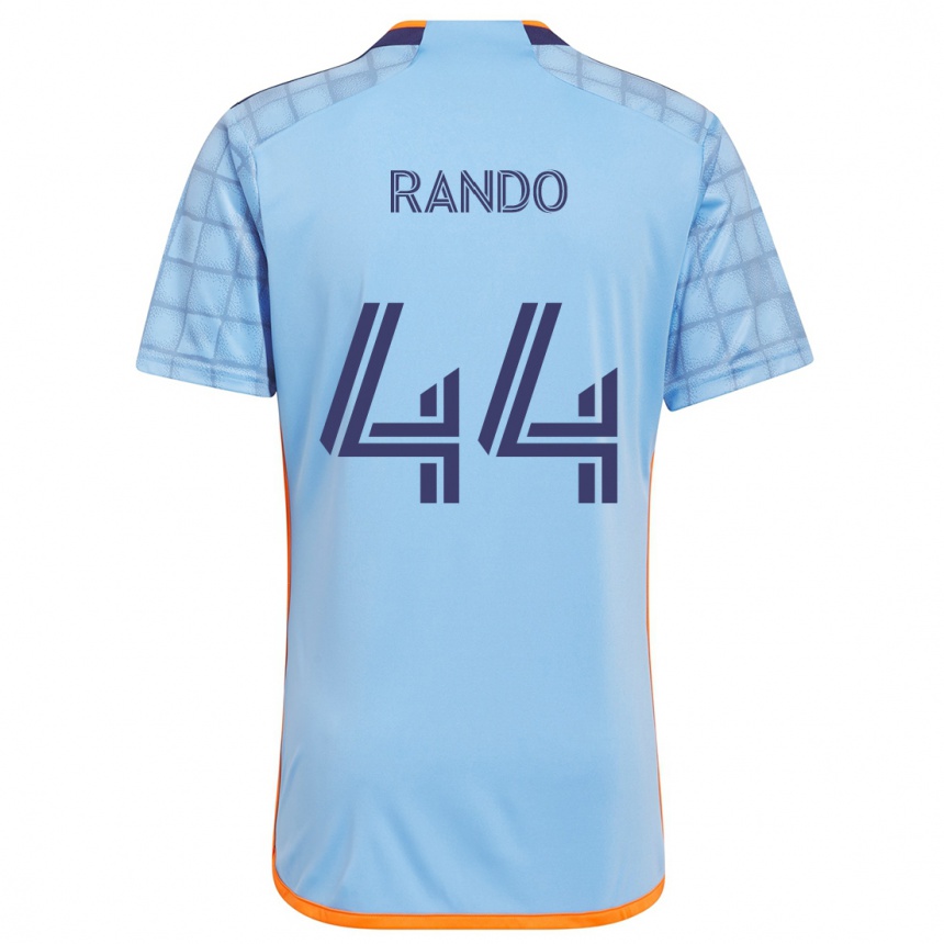 Férfi Labdarúgás Alex Rando #44 Kék Narancs Hazai Jersey 2024/25 Mez Póló Ing