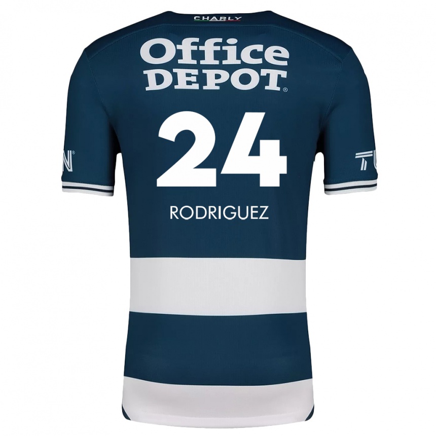 Férfi Labdarúgás Luis Rodriguez #24 Kék Fehér Hazai Jersey 2024/25 Mez Póló Ing