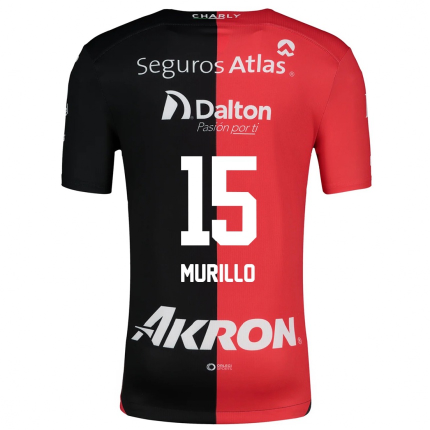 Férfi Labdarúgás Jhon Murillo #15 Piros Fekete Hazai Jersey 2024/25 Mez Póló Ing