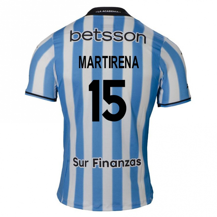 Férfi Labdarúgás Gastón Martirena #15 Kék Fehér Fekete Hazai Jersey 2024/25 Mez Póló Ing