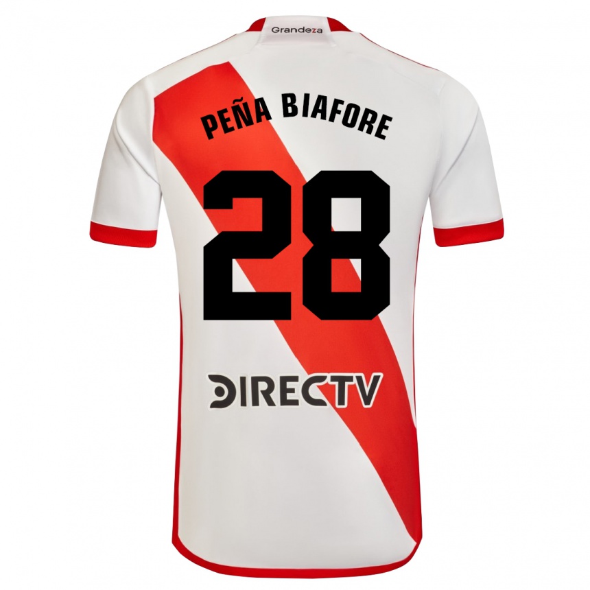 Férfi Labdarúgás Felipe Peña Biafore #28 Fehér Piros Hazai Jersey 2024/25 Mez Póló Ing