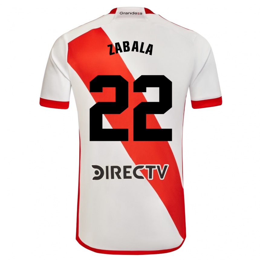 Férfi Labdarúgás Daniel Zabala #22 Fehér Piros Hazai Jersey 2024/25 Mez Póló Ing