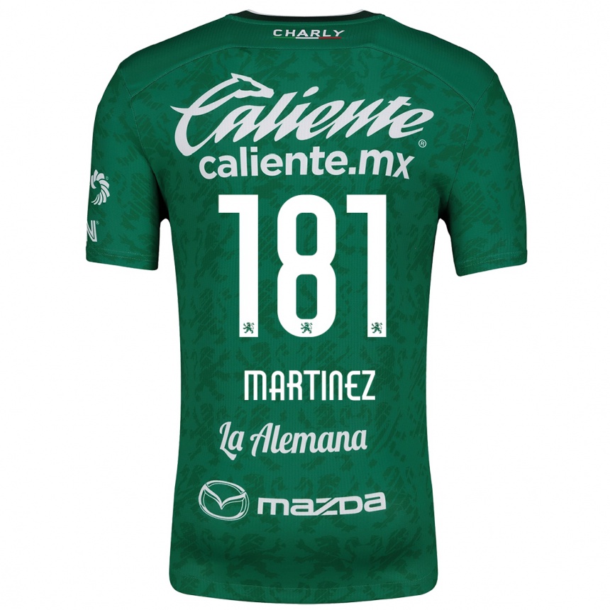 Férfi Labdarúgás Irving Martínez #181 Zöld Fehér Hazai Jersey 2024/25 Mez Póló Ing