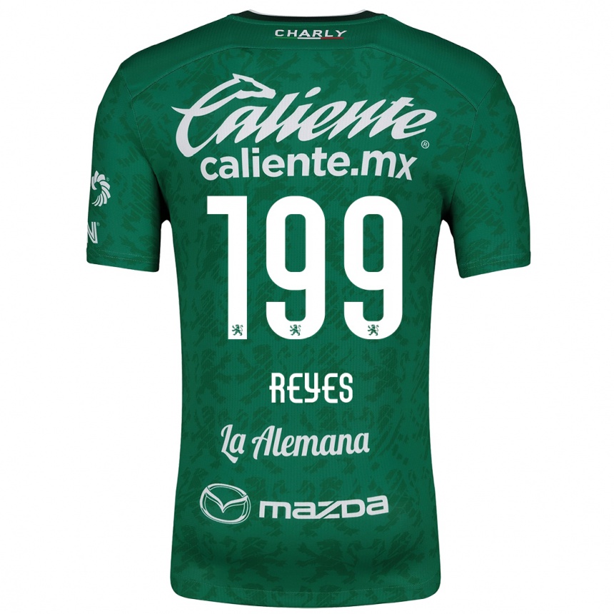 Férfi Labdarúgás Jonathan Reyes #199 Zöld Fehér Hazai Jersey 2024/25 Mez Póló Ing