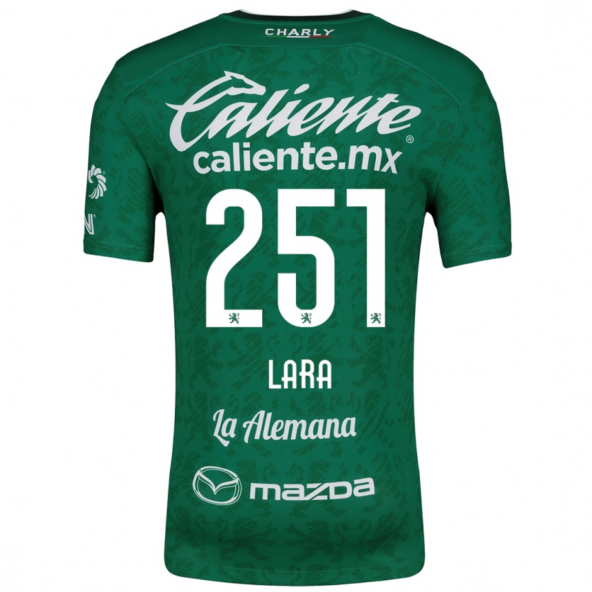 Férfi Labdarúgás Tristán Lara #251 Zöld Fehér Hazai Jersey 2024/25 Mez Póló Ing