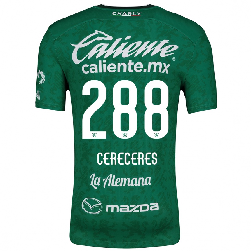 Férfi Labdarúgás Thomas Cereceres #288 Zöld Fehér Hazai Jersey 2024/25 Mez Póló Ing