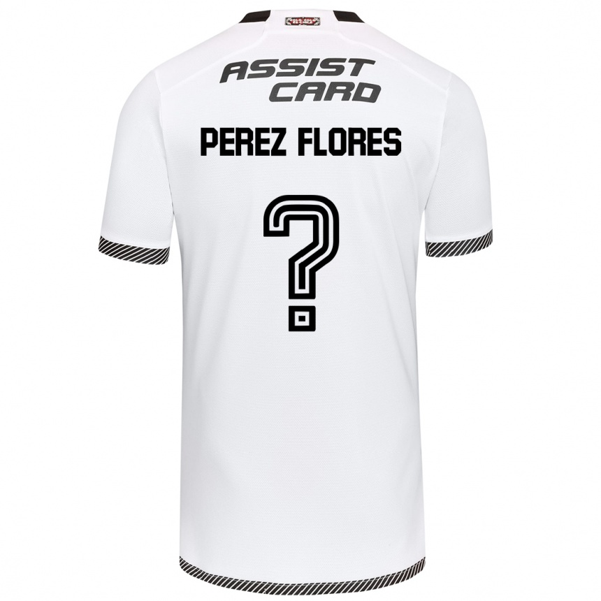 Férfi Labdarúgás Benjamín Pérez Flores #0 Fehér Fekete Hazai Jersey 2024/25 Mez Póló Ing