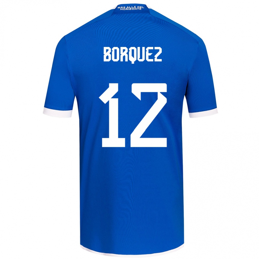 Férfi Labdarúgás Gabriela Bórquez #12 Kék Fehér Hazai Jersey 2024/25 Mez Póló Ing