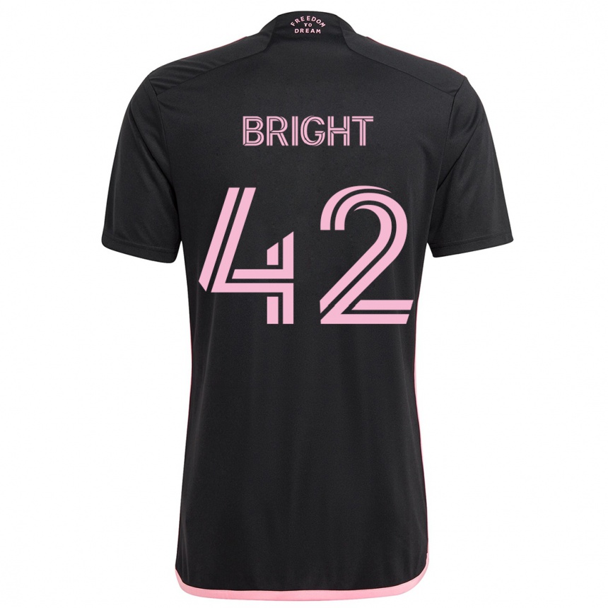 Férfi Labdarúgás Yannick Bright #42 Fekete Idegenbeli Jersey 2024/25 Mez Póló Ing