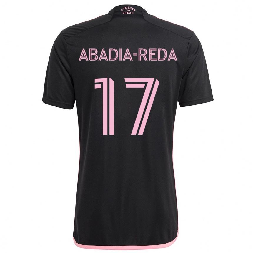 Férfi Labdarúgás Ezequiel Abadia-Reda #17 Fekete Idegenbeli Jersey 2024/25 Mez Póló Ing