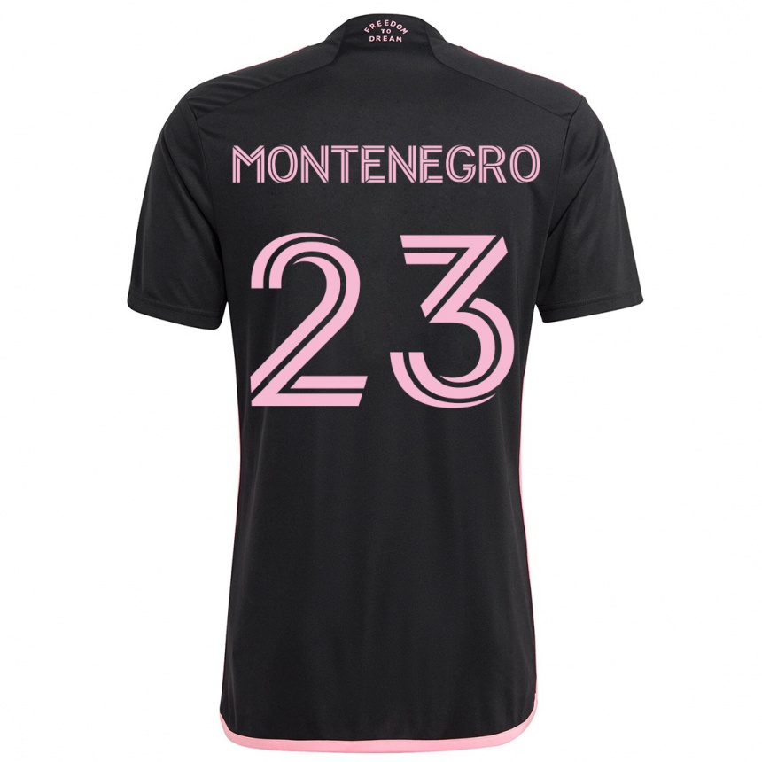 Férfi Labdarúgás Ricardo Montenegro #23 Fekete Idegenbeli Jersey 2024/25 Mez Póló Ing