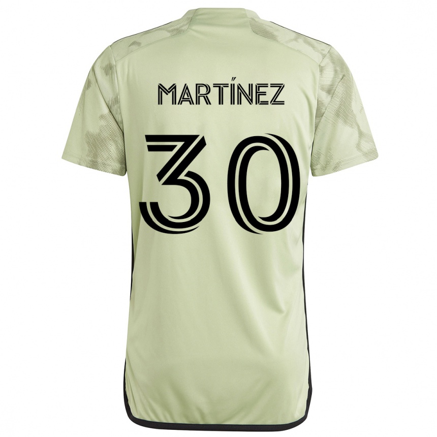 Férfi Labdarúgás David Martínez #30 Világos Zöld Idegenbeli Jersey 2024/25 Mez Póló Ing