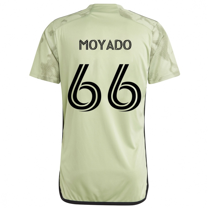 Férfi Labdarúgás Bryan Moyado #66 Világos Zöld Idegenbeli Jersey 2024/25 Mez Póló Ing