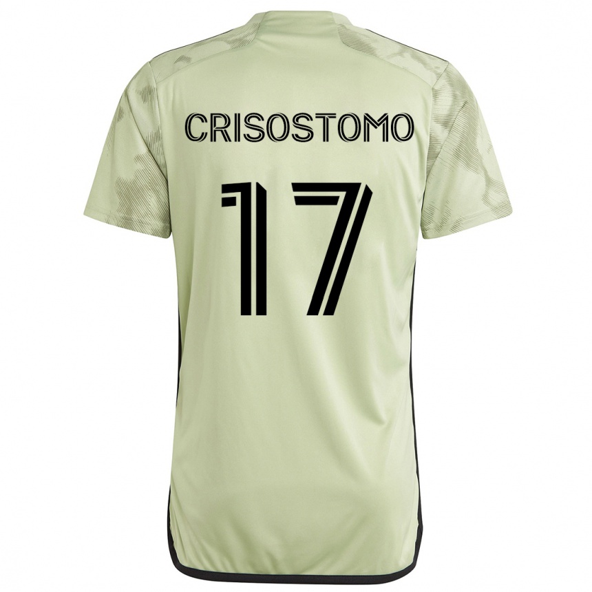 Férfi Labdarúgás Danny Crisostomo #17 Világos Zöld Idegenbeli Jersey 2024/25 Mez Póló Ing