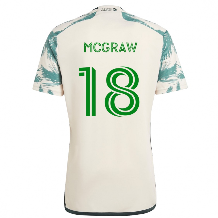 Férfi Labdarúgás Zac Mcgraw #18 Bézs Barna Idegenbeli Jersey 2024/25 Mez Póló Ing