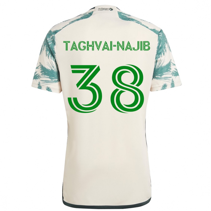 Férfi Labdarúgás Braxton Taghvai-Najib #38 Bézs Barna Idegenbeli Jersey 2024/25 Mez Póló Ing