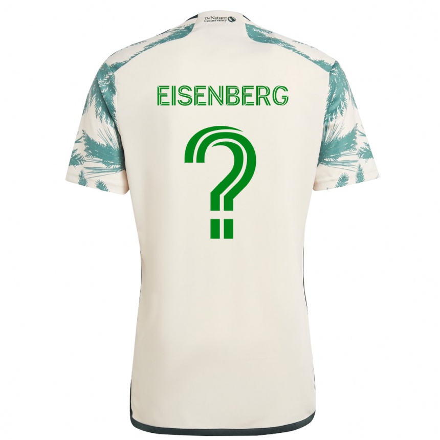 Férfi Labdarúgás Max Eisenberg #0 Bézs Barna Idegenbeli Jersey 2024/25 Mez Póló Ing