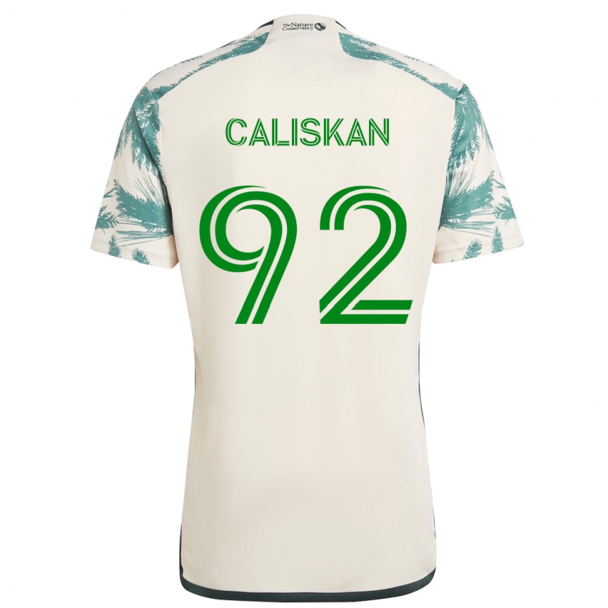 Férfi Labdarúgás Noel Caliskan #92 Bézs Barna Idegenbeli Jersey 2024/25 Mez Póló Ing