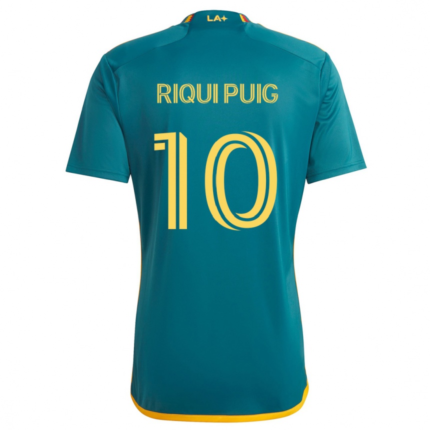 Férfi Labdarúgás Riqui Puig #10 Green Yellow Idegenbeli Jersey 2024/25 Mez Póló Ing