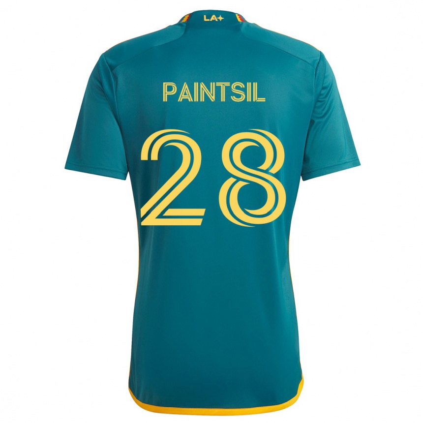 Férfi Labdarúgás Joseph Paintsil #28 Green Yellow Idegenbeli Jersey 2024/25 Mez Póló Ing