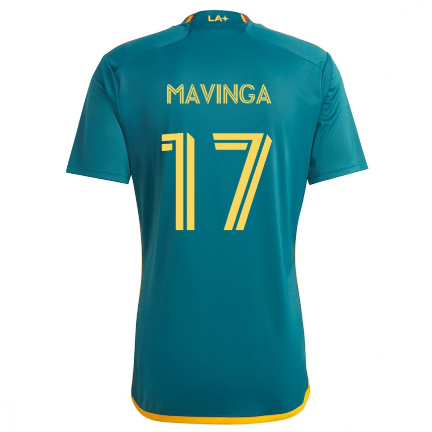 Férfi Labdarúgás Chris Mavinga #17 Green Yellow Idegenbeli Jersey 2024/25 Mez Póló Ing