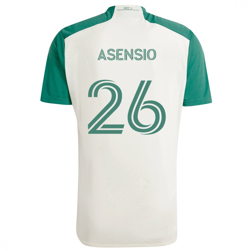 Férfi Labdarúgás Charlie Asensio #26 Barna Színek Zöld Idegenbeli Jersey 2024/25 Mez Póló Ing